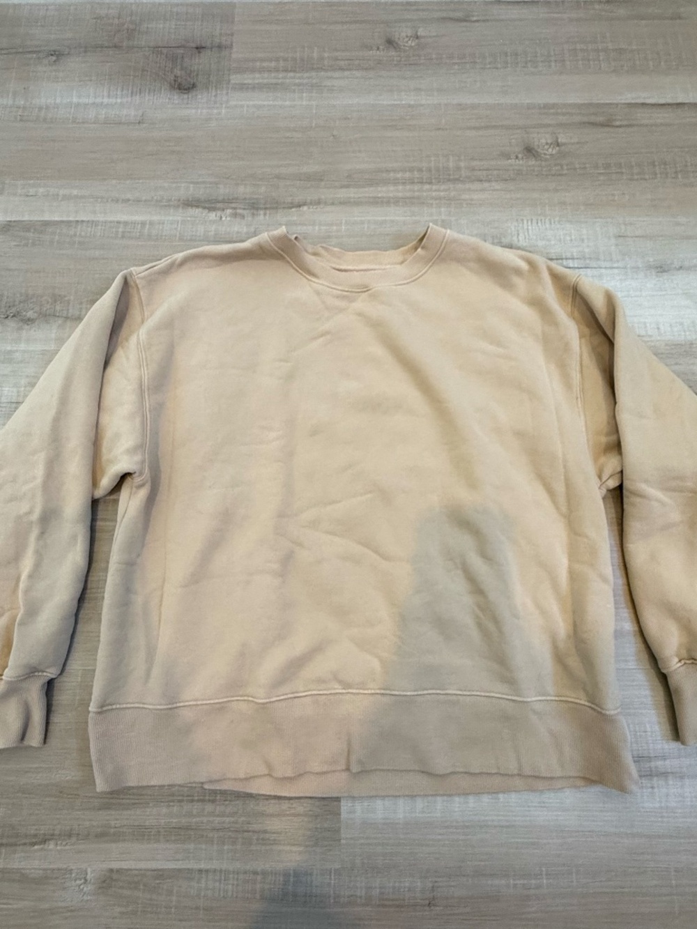 Aritiza TNA CozyAF Crewneck Sweater in Tan Size 2